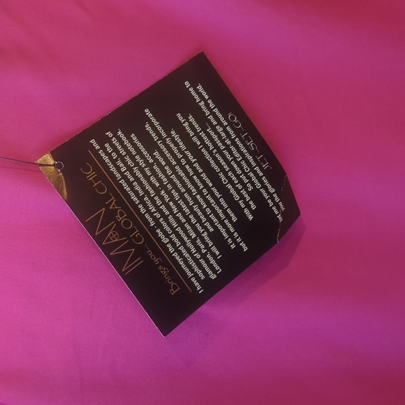 IMAN Vibrant Pink Tunic with Blue Accents - Picture 5 of 8